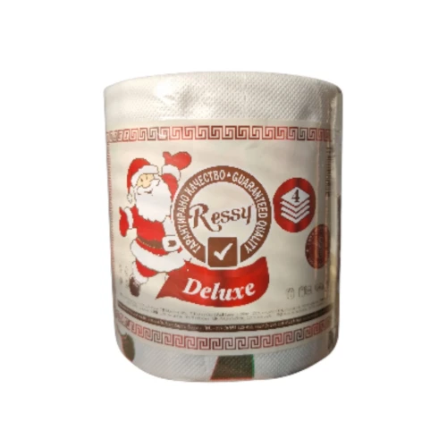 Снимка на Кухненска Хартия RESSY 4пласта *6 Коледна