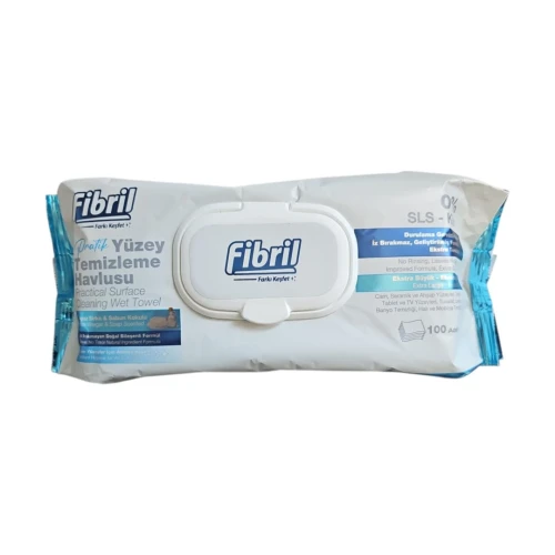 Снимка на Почистващи Мокри Кърпи Fibril 100бр*15 Beyaz Sirke & Sabun Kokulu