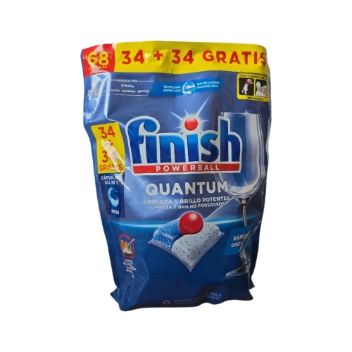 Снимка на Таблетки за съдомиялна Финиш 68бр*5 All in one quantum