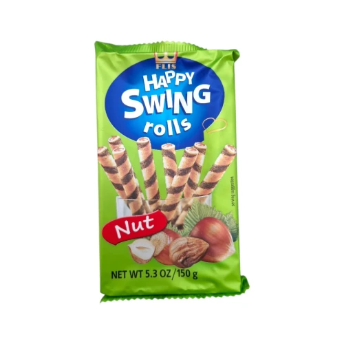 Снимка на Вафлени пурички с лешник HAPPY SWING 150гр*16