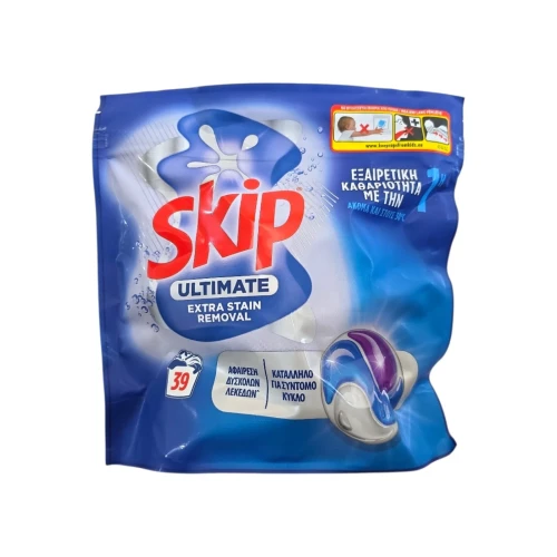 Снимка на Капсули за пране Скип 39бр*3 Extra stain 