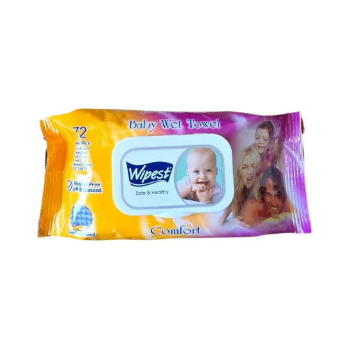 Снимка на Мокри Кърпи Wipest 72бр*24 Comfort