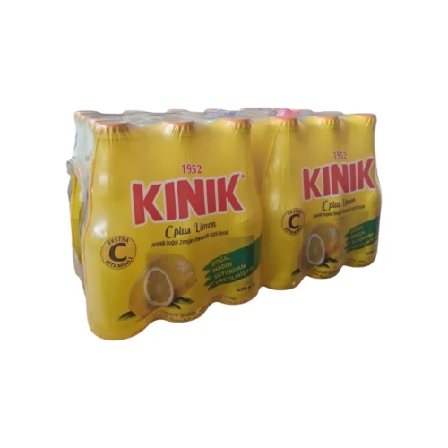 Снимка на Газирана напитка KINIK 200 мл*24 ЛИМОН  С PLUS