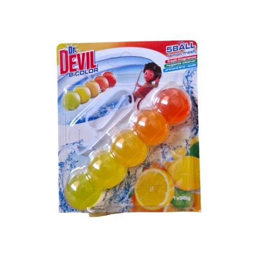 Снимка на Топчета за тоалетна Dr.Devil 1х35гр*18бр Lemon