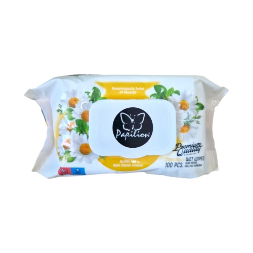 Снимка на Папилон Мокри Кърпи 100бр*18 CHAMOMILE