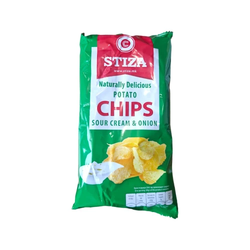 Снимка на Чипс Stiza 150гр*10 Сметана И Лук