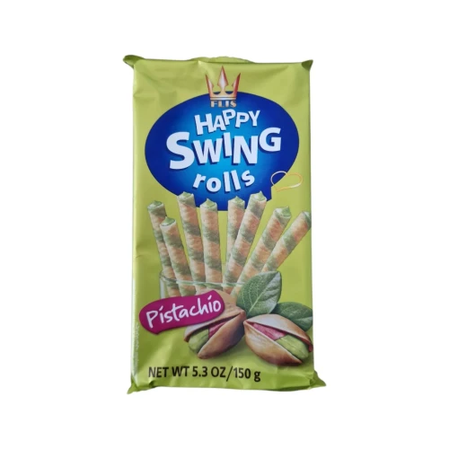 Снимка на Вафлени пурички пистачо HAPPY SWING 150ГР*16