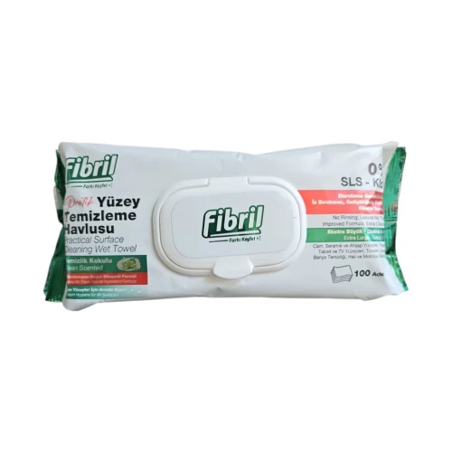 Снимка на Почистващи Мокри Кърпи Fibril 100бр*15 Temizlik Kokulu