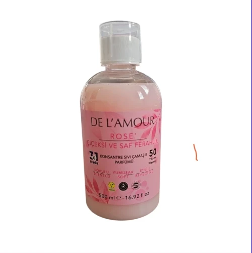 Снимка на Концентриран парфюм за пране De l'Amour 500мл 50пр*12 Rose