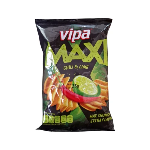 Снимка на Чипс MAXI VIPA с чили и лайм  30гр*35