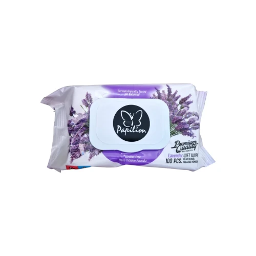 Снимка на Папилон Мокри Кърпи 100бр*18 LAVENDER