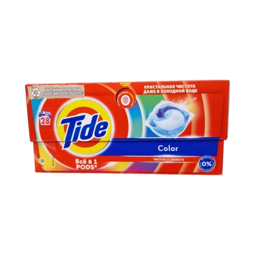 Снимка на TIDE Капсули за пране 28бр*4 Колор