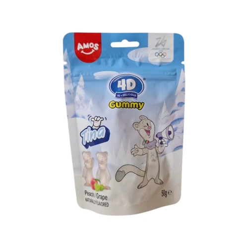 Снимка на Бонбони AMOS 50гр*36 Праскова и грозде