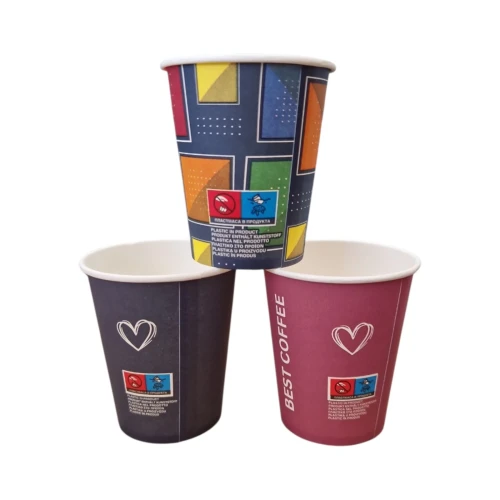Снимка на Картонени чашки 7 oz 100бр*30