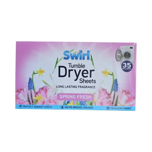 Снимка на Кърпи за сушилня SWIRL 35бр*20 Spring Fresh